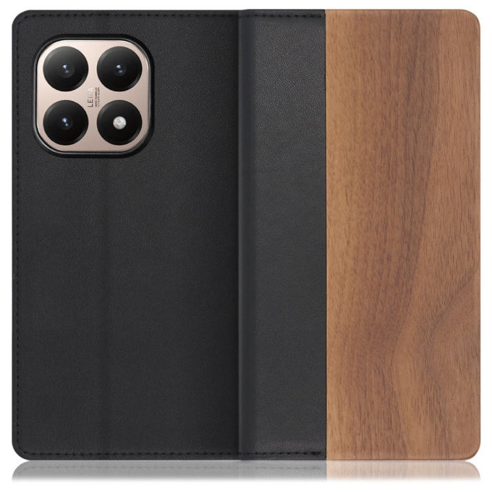 [ LOOF NATURE ] Xiaomi 15T シャオミ 15T スマホケース ケース カバー 手帳型ケース カード収納 マグネット付き 天然木 本革 ベルトなし [ Xiaomi 15T ]