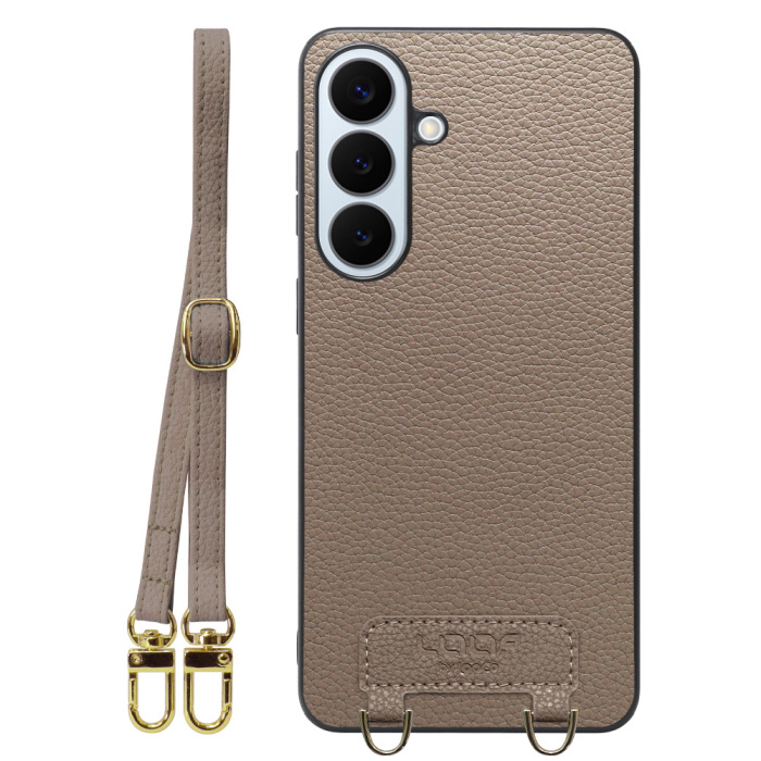 [ LOOF LUXURY-SHELL SHOULDER ] Galaxy S26+ Samsung SC-52G ショルダーストラップ付き シンプルでスマート 本革 シェル型ケース ショルダー ストラップ スマホショルダー [ Galaxy S26+ ]