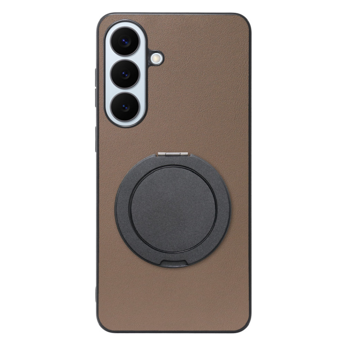 [ LOOF RING-SHELL (シンプル Ver.) ] Galaxy S26+ Samsung SC-52G スマホケース 背面 ケース カバー ハードケース スマホリング リング付き 本革 ストラップホール [ Galaxy S26+ ]