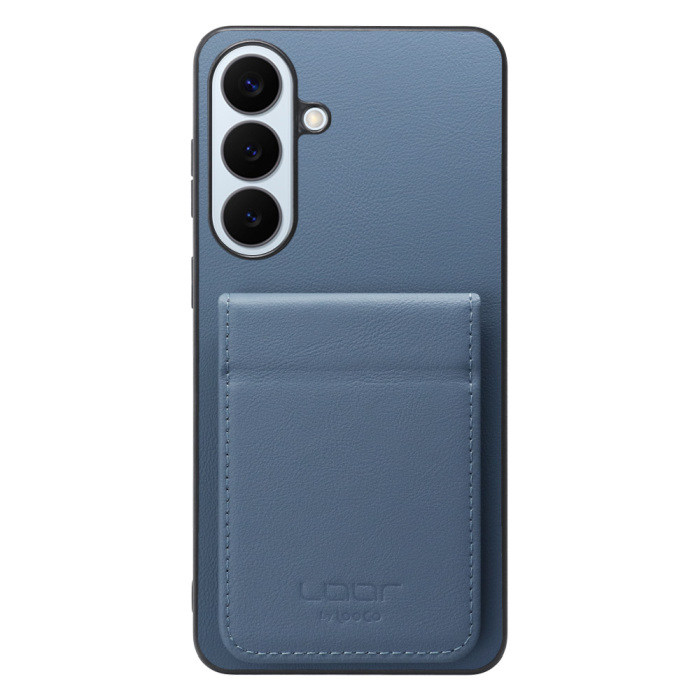 [ LOOF BASIC-SHELL SLIM CARD 2カード ] Galaxy S26+ Samsung SC-52G ケース 背面 カード収納 カード入れ カードポケット カバー スマホケース 薄型 大容量 本革 [ Galaxy S26+ ]