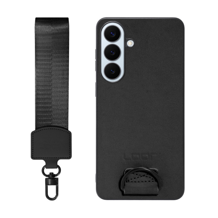 [ LOOF STRAP-SHELL (ショートVer.) ] Galaxy S26+ Samsung SC-52G スマホケース 背面 ケース カバー ハードケース ハンドストラップ  本革 [ Galaxy S26+ ]