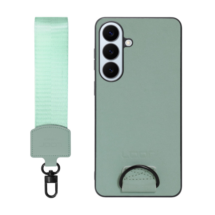 [ LOOF STRAP-SHELL (ショートVer.) ] Galaxy S26+ Samsung SC-52G スマホケース 背面 ケース カバー ハードケース ハンドストラップ  本革 [ Galaxy S26+ ]