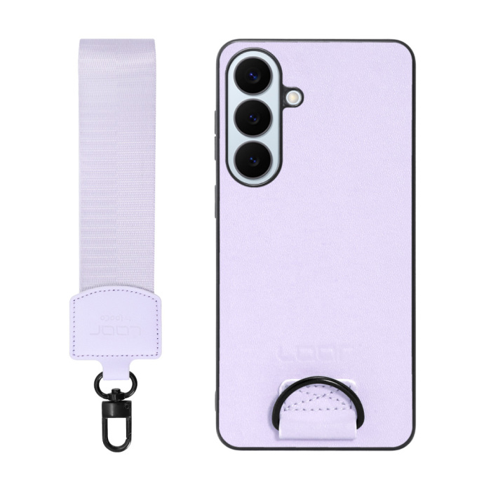 [ LOOF STRAP-SHELL (ショートVer.) ] Galaxy S26+ Samsung SC-52G スマホケース 背面 ケース カバー ハードケース ハンドストラップ  本革 [ Galaxy S26+ ]