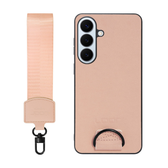 [ LOOF STRAP-SHELL (ショートVer.) ] Galaxy S26+ Samsung SC-52G スマホケース 背面 ケース カバー ハードケース ハンドストラップ  本革 [ Galaxy S26+ ]