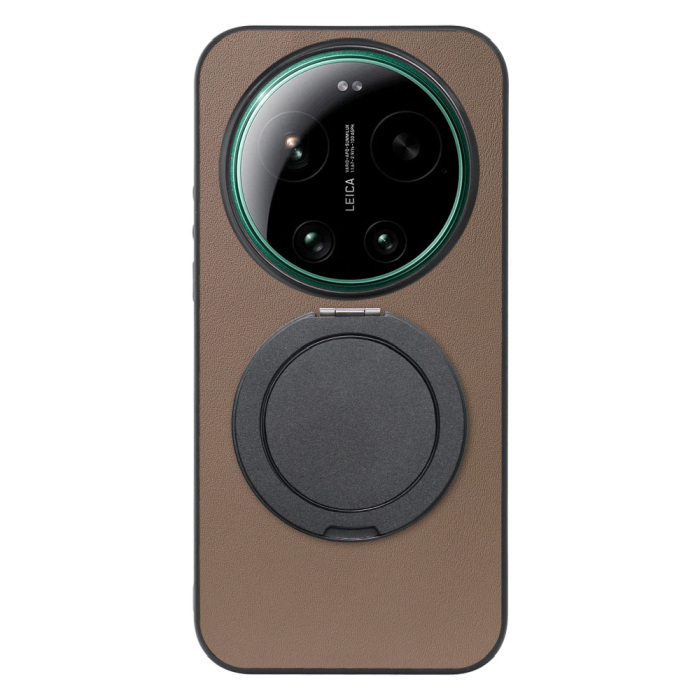 [ LOOF RING-SHELL (シンプル Ver.) ] Xiaomi 17 Ultra  スマホケース 背面 ケース カバー ハードケース スマホリング リング付き 本革 ストラップホール [ Xiaomi 17 Ultra ]