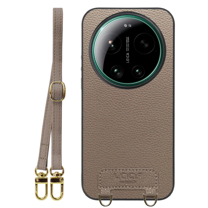 [ LOOF LUXURY-SHELL SHOULDER ] Xiaomi 17 Ultra  ショルダーストラップ付き シンプルでスマート 本革 シェル型ケース ショルダー ストラップ スマホショルダー [ Xiaomi 17 Ultra ]