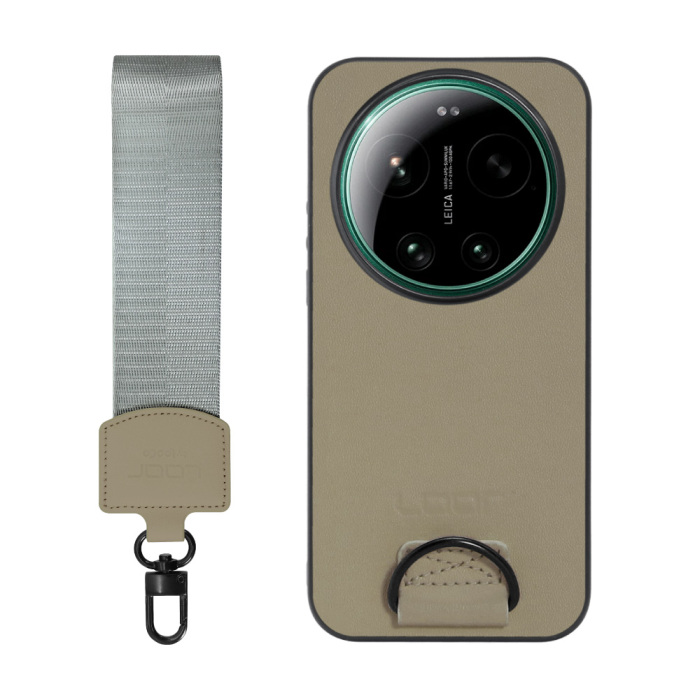 [ LOOF STRAP-SHELL (ショートVer.) ] Xiaomi 17 Ultra  スマホケース 背面 ケース カバー ハードケース ハンドストラップ  本革 [ Xiaomi 17 Ultra ]