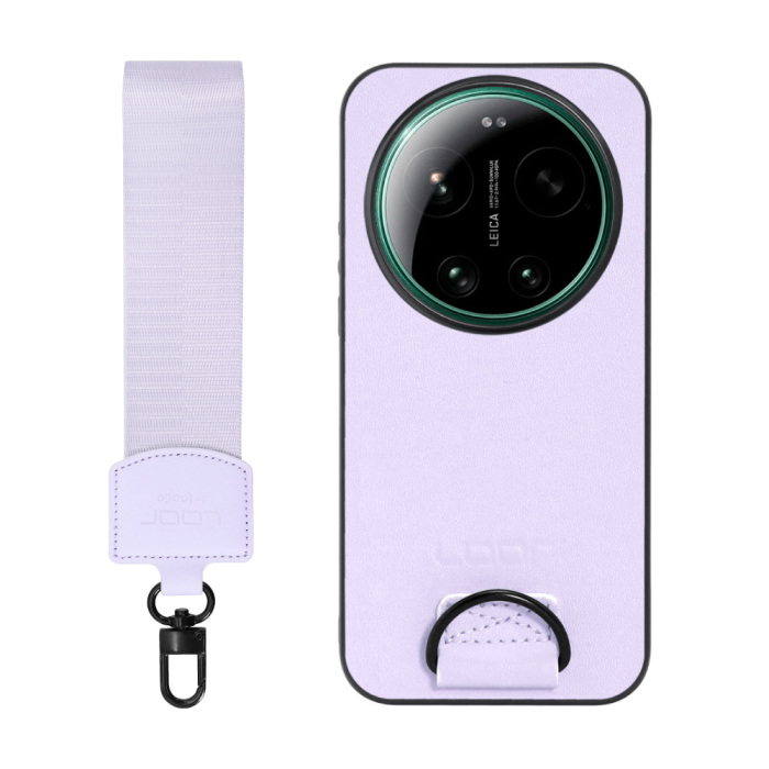 [ LOOF STRAP-SHELL (ショートVer.) ] Xiaomi 17 Ultra  スマホケース 背面 ケース カバー ハードケース ハンドストラップ  本革 [ Xiaomi 17 Ultra ]