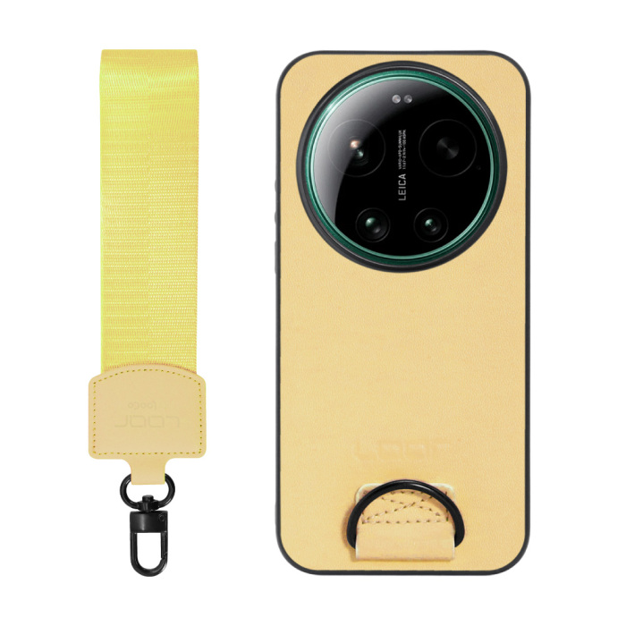 [ LOOF STRAP-SHELL (ショートVer.) ] Xiaomi 17 Ultra  スマホケース 背面 ケース カバー ハードケース ハンドストラップ  本革 [ Xiaomi 17 Ultra ]