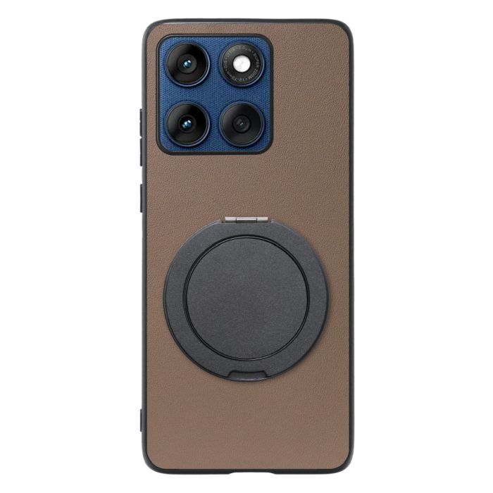 [ LOOF RING-SHELL (シンプル Ver.) ] motorola edge 60 モトローラ XT2507-3 XT2507-6 スマホケース 背面 ケース カバー ハードケース スマホリング リング付き 本革 ストラップホール [ motorola edge 60 ]