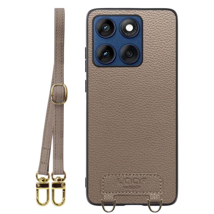 [ LOOF LUXURY-SHELL SHOULDER ] motorola edge 60 モトローラ XT2507-3 XT2507-6 ショルダーストラップ付き シンプルでスマート 本革 シェル型ケース ショルダー ストラップ スマホショルダー [ motorola edge 60 ]