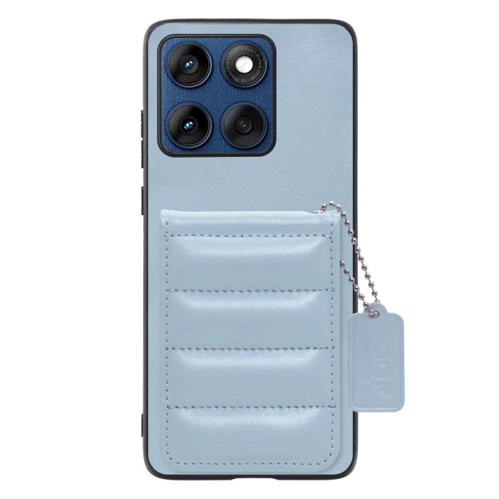 [ LOOF SWEET-SHELL CARD ] motorola edge 60 モトローラ XT2507-3 XT2507-6 スマホケース キルティング加工のカードケース付き マグネット内蔵 カード収納 本革 レザータグ＆チェーン付き パステルカラー [ motorola edge 60 ]