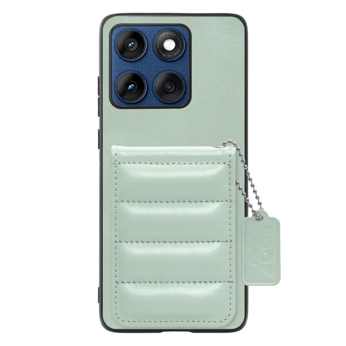 [ LOOF SWEET-SHELL CARD ] motorola edge 60 モトローラ XT2507-3 XT2507-6 スマホケース キルティング加工のカードケース付き マグネット内蔵 カード収納 本革 レザータグ＆チェーン付き パステルカラー [ motorola edge 60 ]