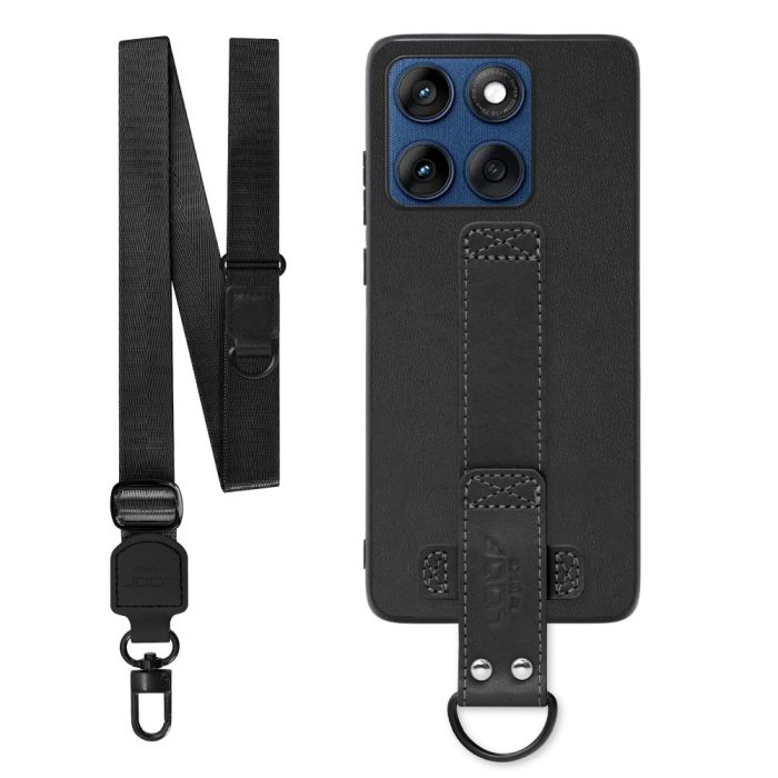 [ LOOF STRAP-SHELL (ロング+ Ver.) ] motorola edge 60 モトローラ XT2507-3 XT2507-6 スマホケース 背面 ケース カバー ハードケース ショルダーベルト  本革 [ motorola edge 60 ]