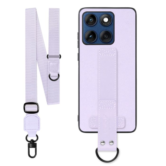 [ LOOF STRAP-SHELL (ロング+ Ver.) ] motorola edge 60 モトローラ XT2507-3 XT2507-6 スマホケース 背面 ケース カバー ハードケース ショルダーベルト  本革 [ motorola edge 60 ]