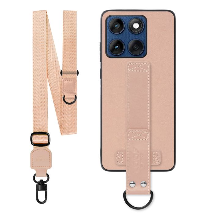 [ LOOF STRAP-SHELL (ロング+ Ver.) ] motorola edge 60 モトローラ XT2507-3 XT2507-6 スマホケース 背面 ケース カバー ハードケース ショルダーベルト  本革 [ motorola edge 60 ]