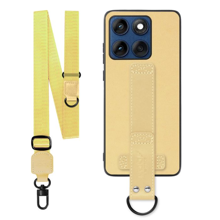 [ LOOF STRAP-SHELL (ロング+ Ver.) ] motorola edge 60 モトローラ XT2507-3 XT2507-6 スマホケース 背面 ケース カバー ハードケース ショルダーベルト  本革 [ motorola edge 60 ]