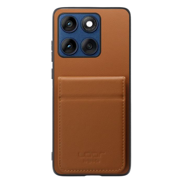 [ LOOF BASIC-SHELL SLIM CARD 2カード ] motorola edge 60 モトローラ XT2507-3 XT2507-6 ケース 背面 カード収納 カード入れ カードポケット カバー スマホケース 薄型 大容量 本革 [ motorola edge 60 ]