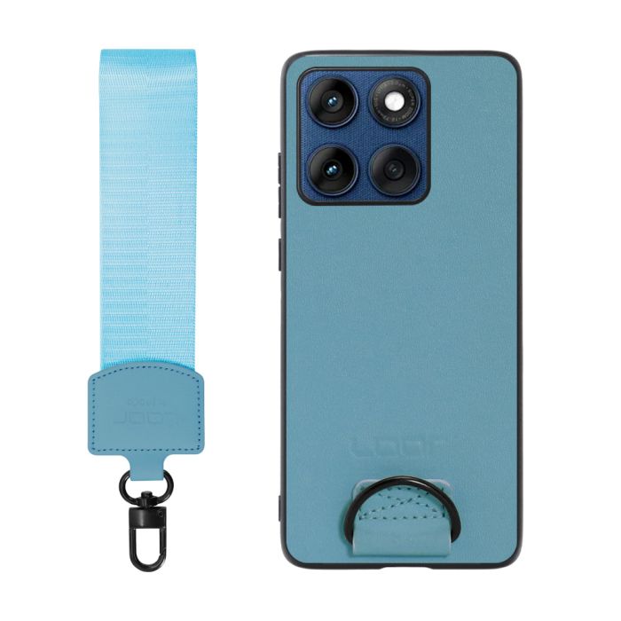 [ LOOF STRAP-SHELL (ショートVer.) ] motorola edge 60 モトローラ XT2507-3 XT2507-6 スマホケース 背面 ケース カバー ハードケース ハンドストラップ  本革 [ motorola edge 60 ]