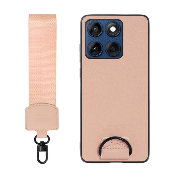 [ LOOF STRAP-SHELL (ショートVer.) ] motorola edge 60 モトローラ XT2507-3 XT2507-6 スマホケース 背面 ケース カバー ハードケース ハンドストラップ  本革 [ motorola edge 60 ]