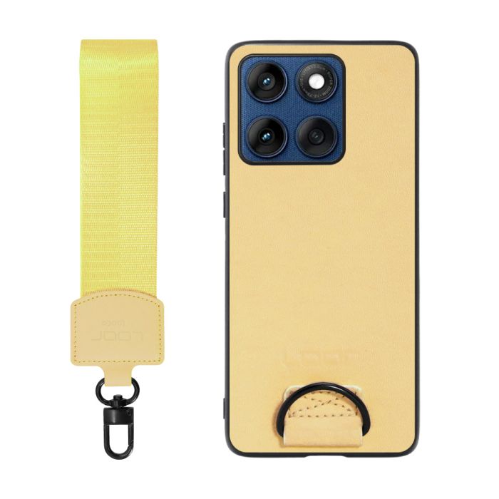 [ LOOF STRAP-SHELL (ショートVer.) ] motorola edge 60 モトローラ XT2507-3 XT2507-6 スマホケース 背面 ケース カバー ハードケース ハンドストラップ  本革 [ motorola edge 60 ]