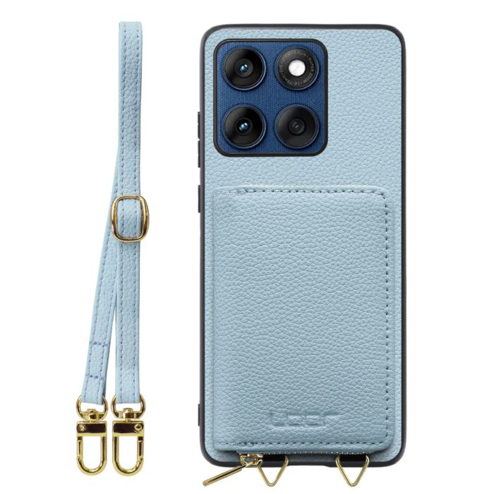 [ LOOF LUXURY-SHELL POUCH ] motorola edge 60 モトローラ XT2507-3 XT2507-6 ケース ショルダー スマホショルダー 背面 収納 ポーチ付き カバー スマホケース ストラップ 本革 [ motorola edge 60 ]