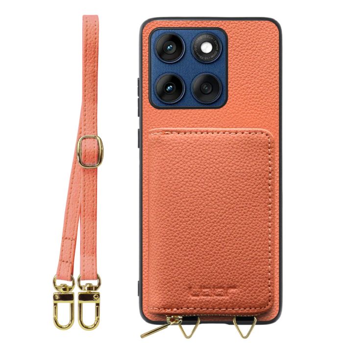 [ LOOF LUXURY-SHELL POUCH ] motorola edge 60 モトローラ XT2507-3 XT2507-6 ケース ショルダー スマホショルダー 背面 収納 ポーチ付き カバー スマホケース ストラップ 本革 [ motorola edge 60 ]