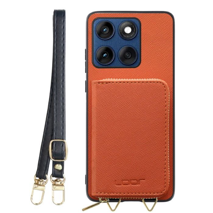 [ LOOF CASUAL-SHELL POUCH ] motorola edge 60 モトローラ XT2507-3 XT2507-6 ケース ショルダー スマホショルダー 背面 収納 ポーチ付き カバー スマホケース ストラップ レザー [ motorola edge 60 ]