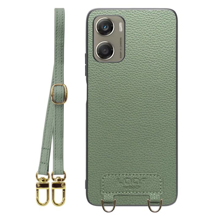 [ LOOF LUXURY-SHELL SHOULDER ] moto g06 モトローラ XT2535-6 ショルダーストラップ付き シンプルでスマート 本革 シェル型ケース ショルダー ストラップ スマホショルダー [ moto g06 ]