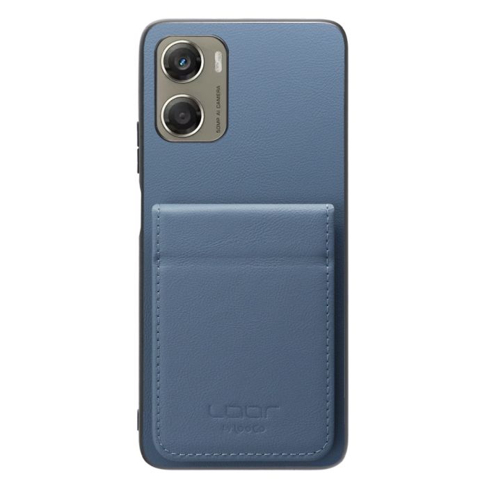 [ LOOF BASIC-SHELL SLIM CARD 2カード ] moto g06 モトローラ XT2535-6 ケース 背面 カード収納 カード入れ カードポケット カバー スマホケース 薄型 大容量 本革 [ moto g06 ]