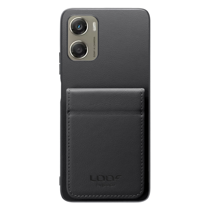 [ LOOF BASIC-SHELL SLIM CARD 2カード ] moto g06 モトローラ XT2535-6 ケース 背面 カード収納 カード入れ カードポケット カバー スマホケース 薄型 大容量 本革 [ moto g06 ]