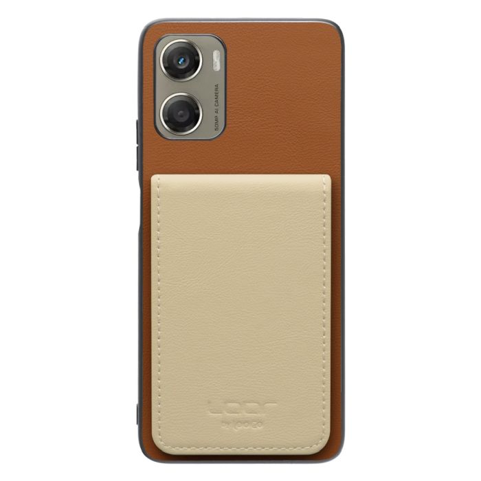 [ LOOF BASIC-SHELL SLIM CARD 4カード ] moto g06 モトローラ XT2535-6 ケース 背面 カード収納 カード入れ カードポケット カバー スマホケース 薄型 大容量 本革 [ moto g06 ]