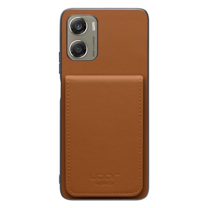 [ LOOF BASIC-SHELL SLIM CARD 4カード ] moto g06 モトローラ XT2535-6 ケース 背面 カード収納 カード入れ カードポケット カバー スマホケース 薄型 大容量 本革 [ moto g06 ]