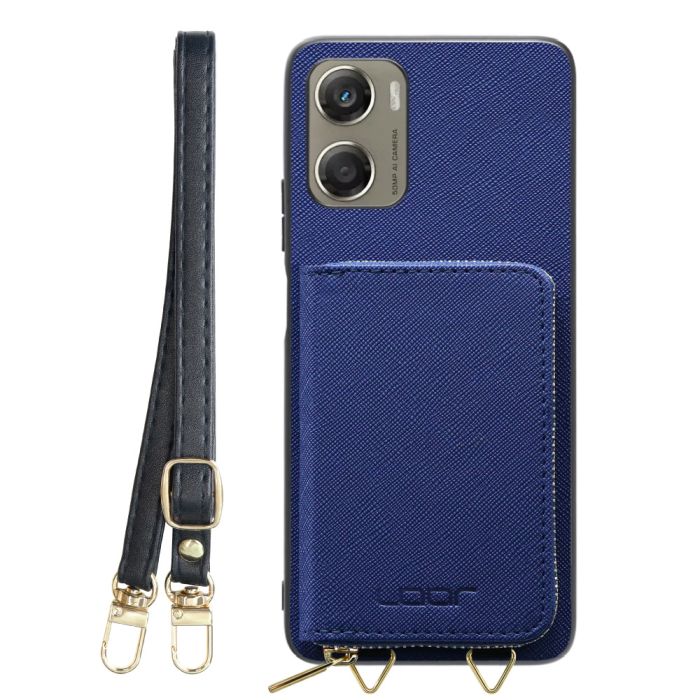 [ LOOF CASUAL-SHELL POUCH ] moto g06 モトローラ XT2535-6 ケース ショルダー スマホショルダー 背面 収納 ポーチ付き カバー スマホケース ストラップ レザー [ moto g06 ]