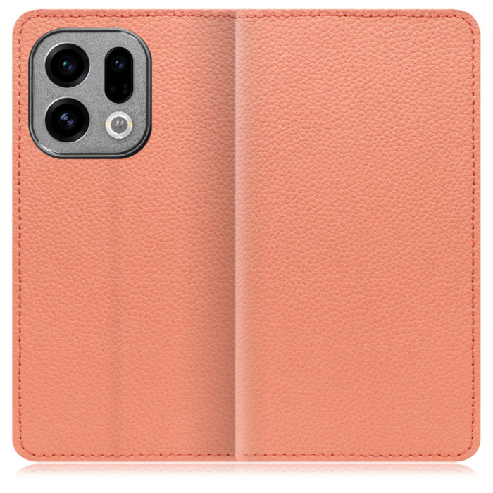 [ LOOF BOOK ] OPPO Find X9 OPG07 CPH2797 スマホケース ケース カバー 手帳型ケース カード収納 本革 マグネットなし ベルトなし [ OPPO Find X9 ]