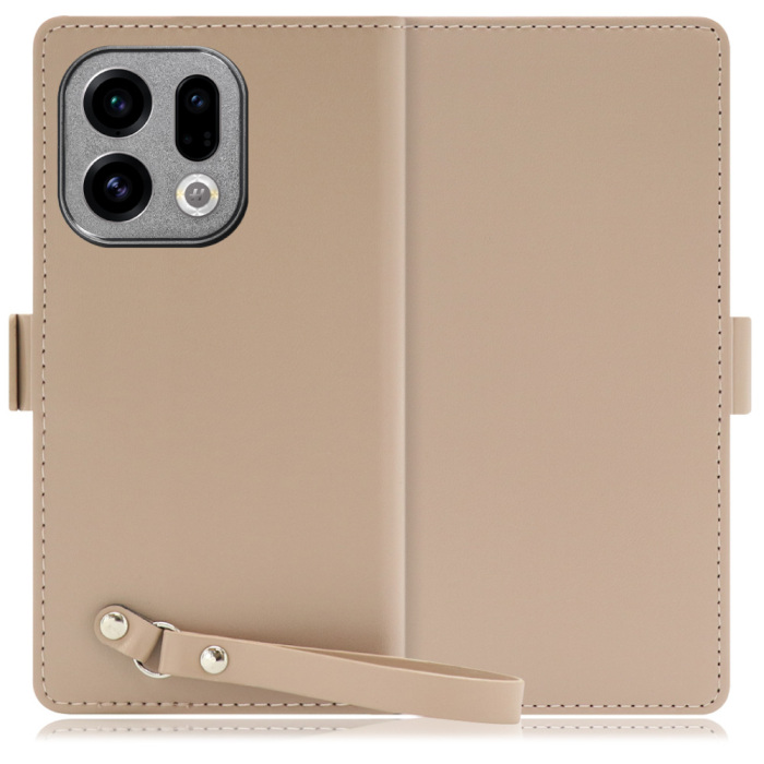 [ LOOF MACARON ] OPPO Find X9 OPG07 CPH2797 スマホケース ケース カバー 手帳型ケース カード収納 ストラップ ベルト付き マグネット付き 本革 [ OPPO Find X9 ]