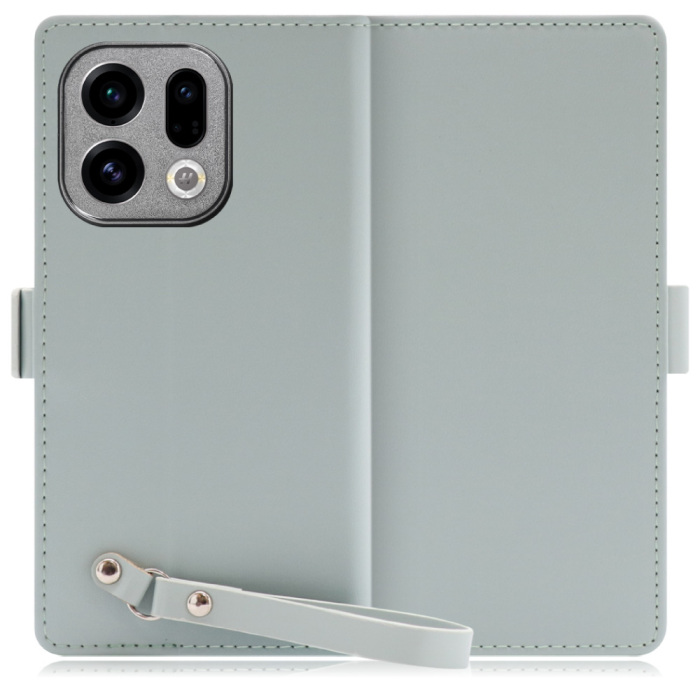 [ LOOF MACARON ] OPPO Find X9 OPG07 CPH2797 スマホケース ケース カバー 手帳型ケース カード収納 ストラップ ベルト付き マグネット付き 本革 [ OPPO Find X9 ]