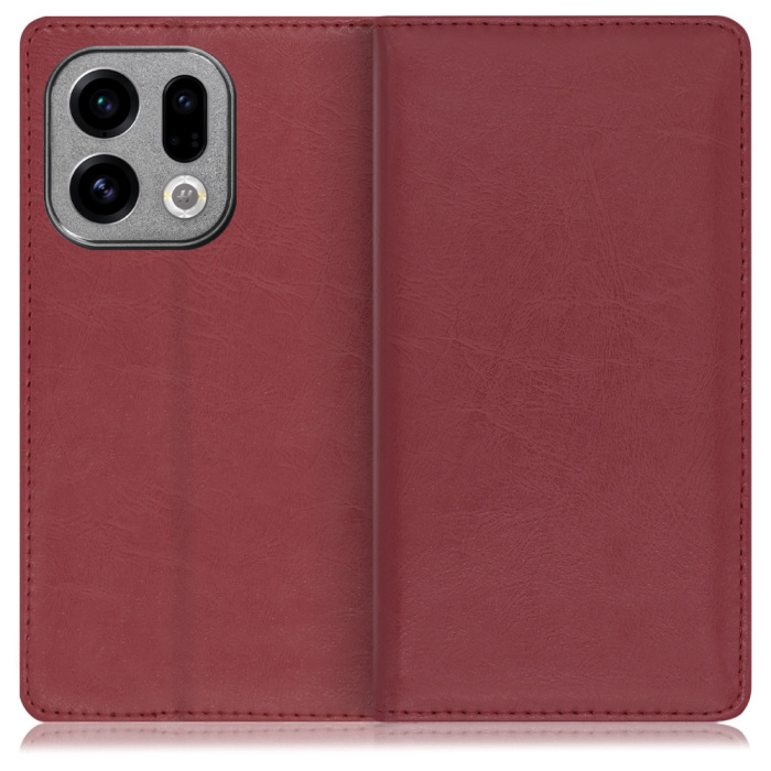 [ LOOF ROYALE ] OPPO Find X9 OPG07 CPH2797 スマホケース ケース カバー 手帳型ケース カード収納 マグネット付き 本革 ベルトなし [ OPPO Find X9 ]