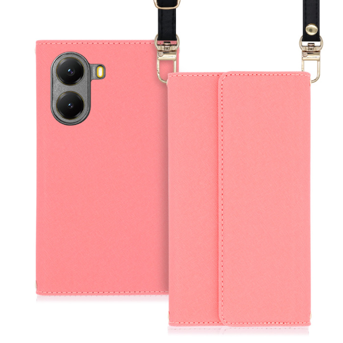 [ LOOF STRAP ] POCO X7 Pro Xiaomi スマホケース ケース カバー ショルダー スマホショルダー ストラップ 肩掛け 首掛け 手帳型ケース カード収納 マグネット付き [ POCO X7 Pro ]