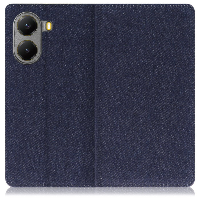 [ LOOF DENIM ] POCO X7 Pro Xiaomi スマホケース ケース カバー 手帳型ケース カード収納 マグネット付き デニム ベルトなし [ POCO X7 Pro ]