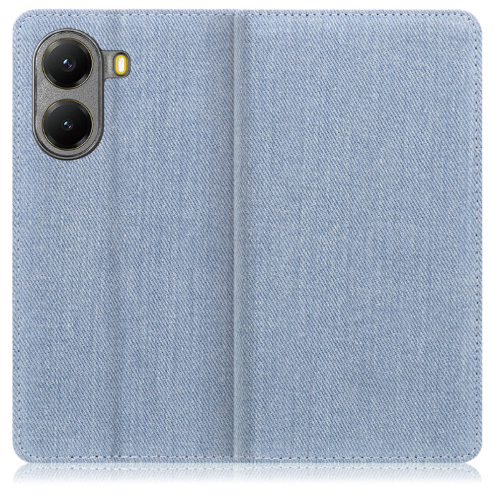 [ LOOF DENIM ] POCO X7 Pro Xiaomi スマホケース ケース カバー 手帳型ケース カード収納 マグネット付き デニム ベルトなし [ POCO X7 Pro ]