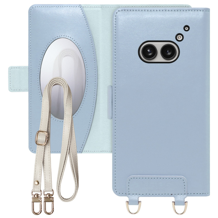 [ LOOF SWEET MIRROR ] Nothing Phone (2a)  スマホケース  ショルダー付き手帳型スマホケース ミラー付き カードポケット 本革 [ Nothing Phone (2a) ]