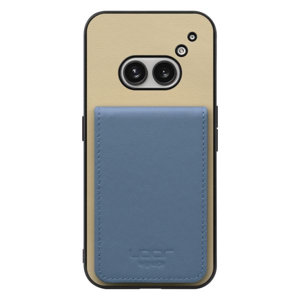 [ LOOF BASIC-SHELL SLIM CARD 4カード ] Nothing Phone (2a)  ケース 背面 カード収納 カード入れ カードポケット カバー スマホケース 薄型 大容量 本革 [ Nothing Phone (2a) ]