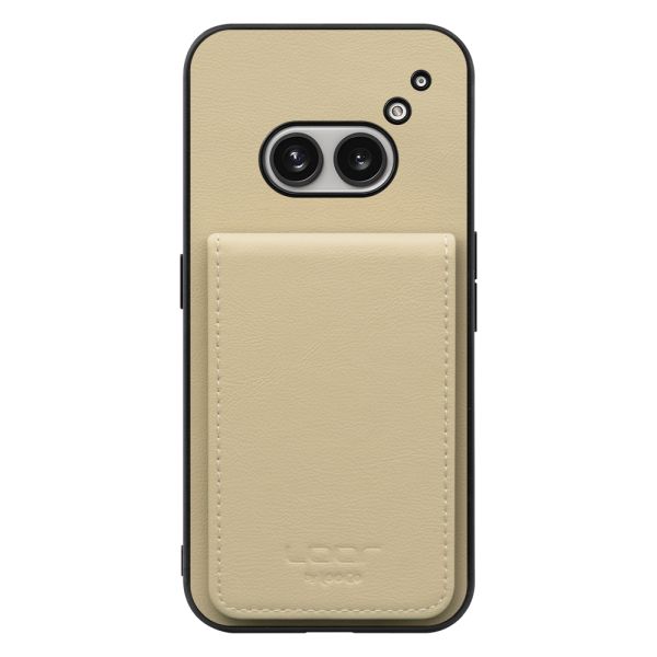 [ LOOF BASIC-SHELL SLIM CARD 4カード ] Nothing Phone (2a)  ケース 背面 カード収納 カード入れ カードポケット カバー スマホケース 薄型 大容量 本革 [ Nothing Phone (2a) ]