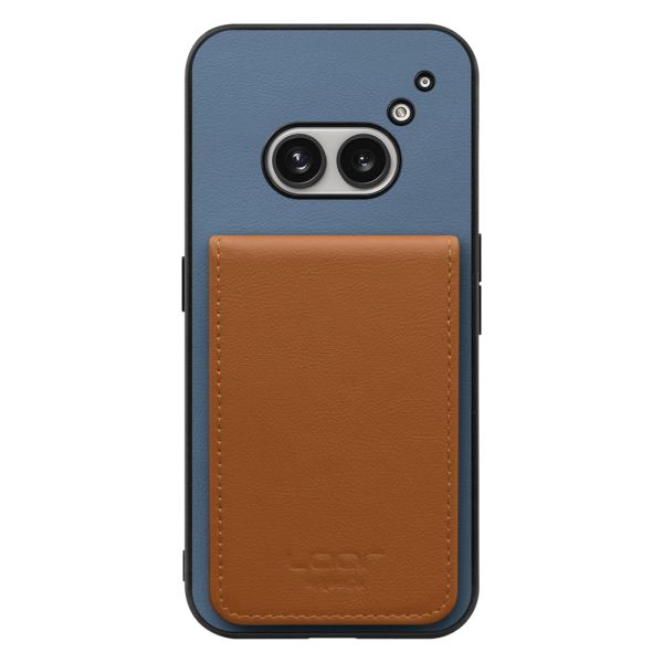 [ LOOF BASIC-SHELL SLIM CARD 4カード ] Nothing Phone (2a)  ケース 背面 カード収納 カード入れ カードポケット カバー スマホケース 薄型 大容量 本革 [ Nothing Phone (2a) ]