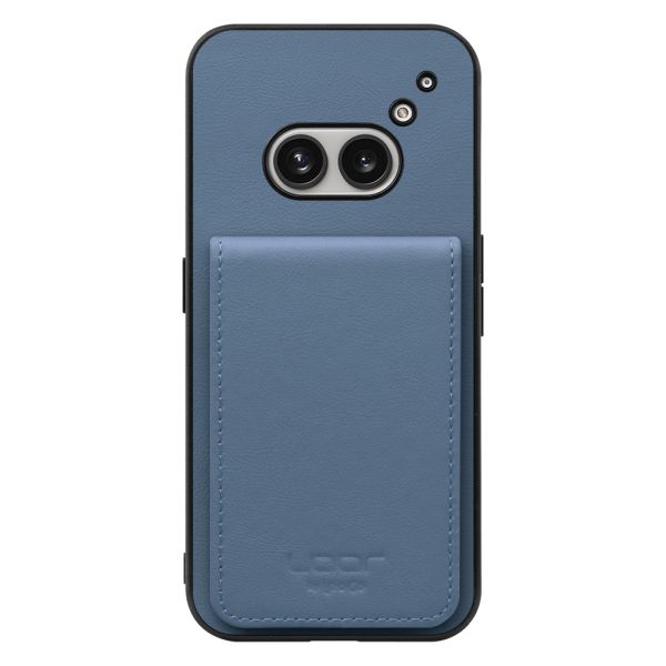 [ LOOF BASIC-SHELL SLIM CARD 4カード ] Nothing Phone (2a)  ケース 背面 カード収納 カード入れ カードポケット カバー スマホケース 薄型 大容量 本革 [ Nothing Phone (2a) ]