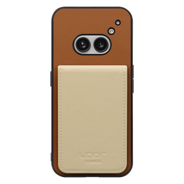 [ LOOF BASIC-SHELL SLIM CARD 4カード ] Nothing Phone (2a)  ケース 背面 カード収納 カード入れ カードポケット カバー スマホケース 薄型 大容量 本革 [ Nothing Phone (2a) ]