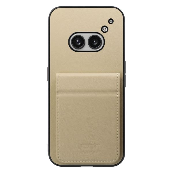 [ LOOF BASIC-SHELL SLIM CARD 2カード ] Nothing Phone (2a)  ケース 背面 カード収納 カード入れ カードポケット カバー スマホケース 薄型 大容量 本革 [ Nothing Phone (2a) ]
