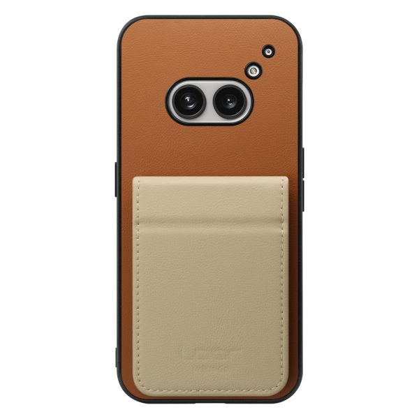 [ LOOF BASIC-SHELL SLIM CARD 2カード ] Nothing Phone (2a)  ケース 背面 カード収納 カード入れ カードポケット カバー スマホケース 薄型 大容量 本革 [ Nothing Phone (2a) ]