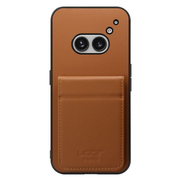 [ LOOF BASIC-SHELL SLIM CARD 2カード ] Nothing Phone (2a)  ケース 背面 カード収納 カード入れ カードポケット カバー スマホケース 薄型 大容量 本革 [ Nothing Phone (2a) ]
